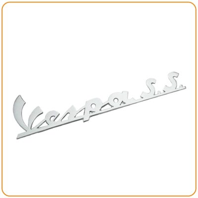 LEGENDA DE AVENTAL «VESPA S.S.» (LETRA INCLINADA) PARA VESPA 180 S.S.