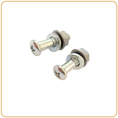 PARAFUSOS DE MANETE [KIT] «CABEÇA PHILIPS» C/PORCAS E ANILHAS PARA VESPA PK50 SS/XLS