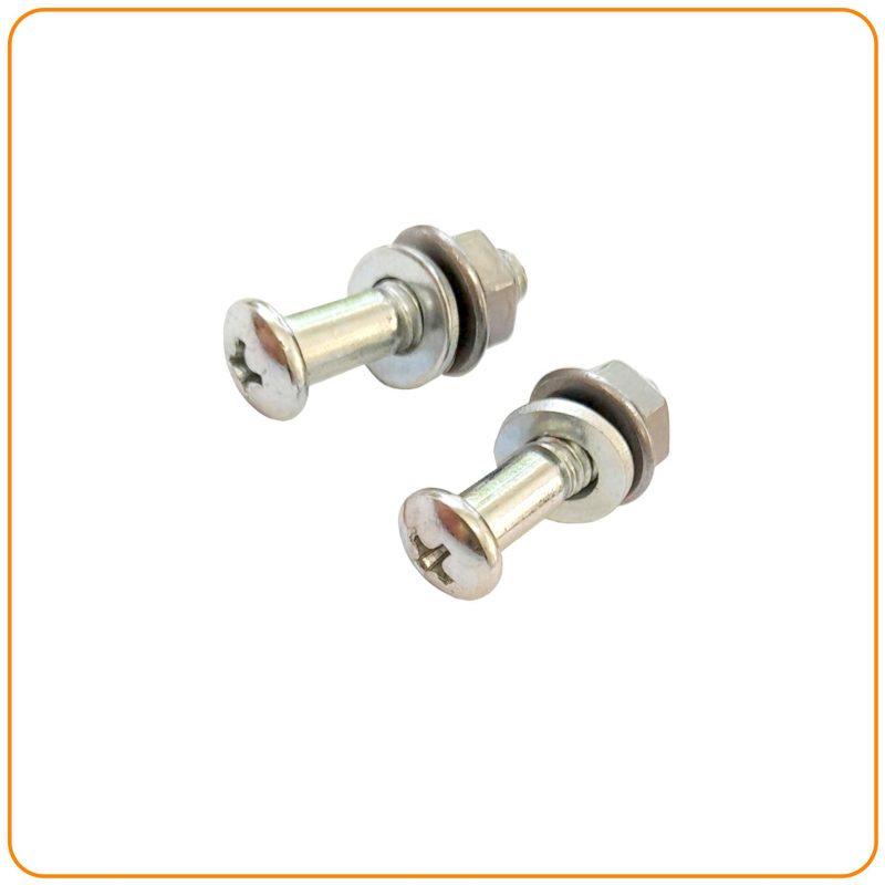 PARAFUSOS DE MANETE [KIT] «CABEÇA PHILIPS» C/PORCAS E ANILHAS PARA VESPA PK50 SS/XLS